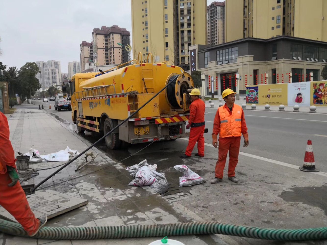自流井排污管道清淤-管道清洗